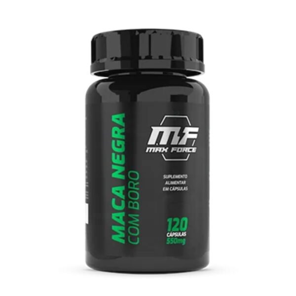 Maca Negra 120 Capsulas 550mg com Boro + Testosterona + DHEA