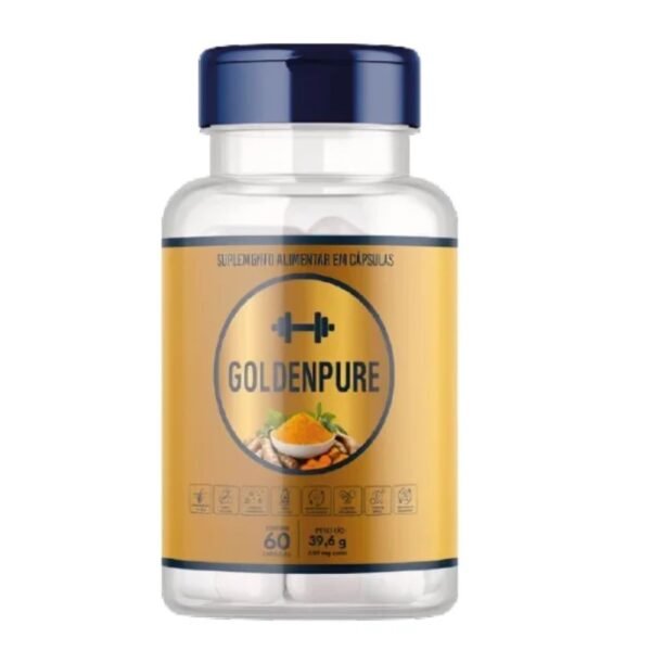 Cúrcuma GoldenPure – Açafrão da Terra e Curcumina 60 Cáps