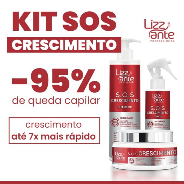 Kit SOS Crescimento Capilar 6 Produtos Shampoo + Máscara + Tônico + 1 Brinde - Image 2