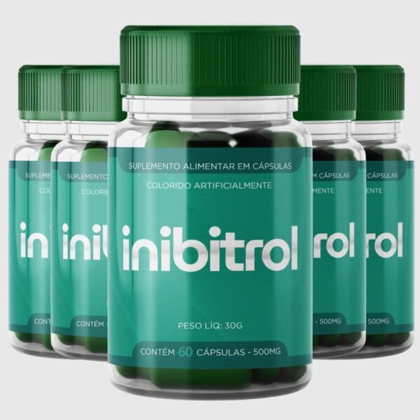 INIBITROL – INIBIDOR NATURAL – 5 POTES – 300 CAPSULAS – 500mg